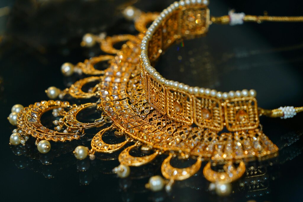 wedding gold necklace design